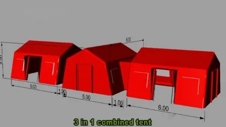 Tienda móvil inflable del refugio de la cuarentena del hospital del rescate médico del alivio de emergencia